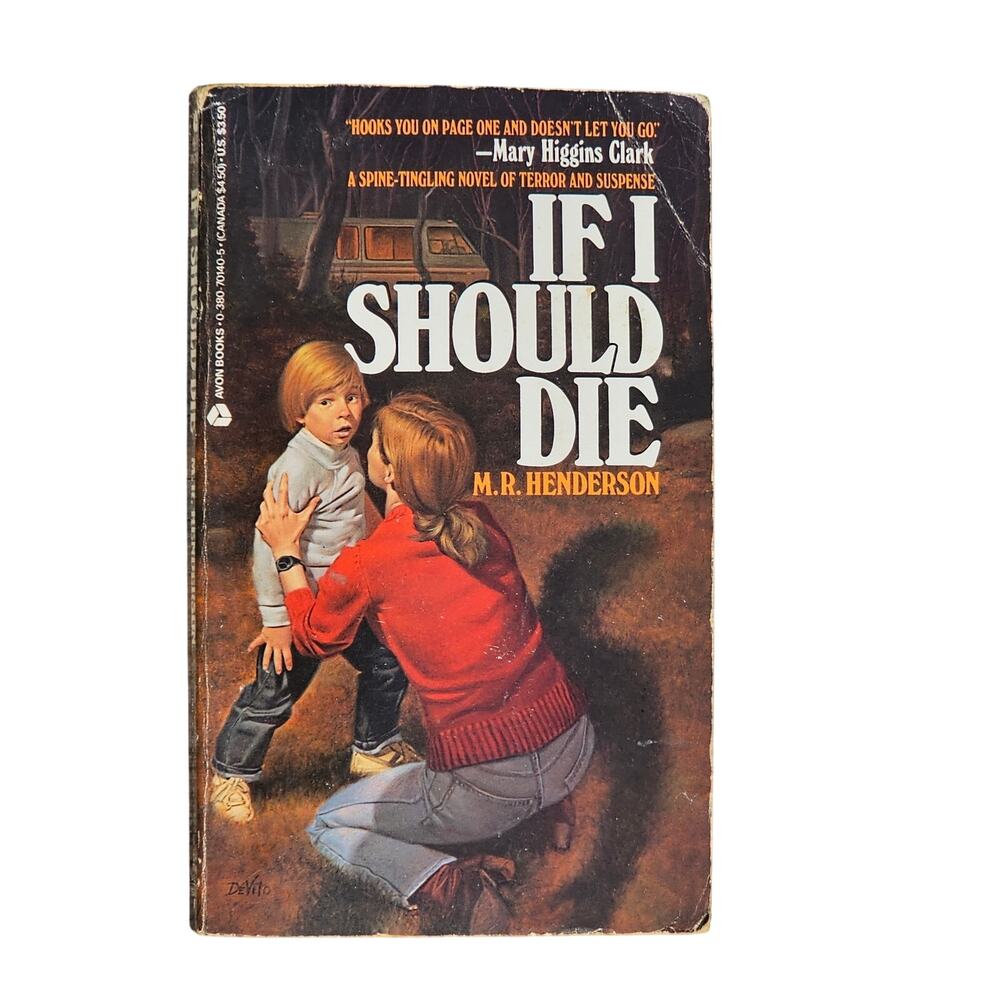 If I Should Die Henderson Paperback Book Vintage Crime Thriller 1986 First Print